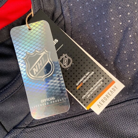 Adidas Seattle Kraken Primegreen Authentic Hockey Home Jersey Sizes Men Navy - Picture 6 of 7